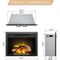 Edendirect 28'' Ventless Electric Fireplace Insert, Fire Crackling Sound, Remote Control, Mesh Screen, Black EF262B - alternate 6